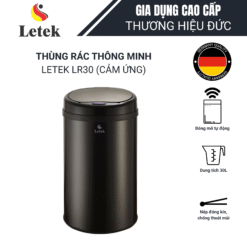 THÙNG RÁC THÔNG MINH LETEK LR30 – Thùng rác cảm ứng nhỏ gọn tiện ích cho mọi không gian sống
