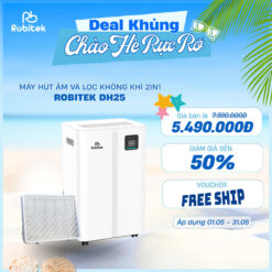 Máy Hút Ẩm Robitek DH25 | Công suất hút ẩm 25L/ngày