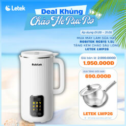 MÁY LÀM SỮA HẠT ROBITEK RCB15 -  TỰ ĐỘNG ĐA CHỨC NĂNG