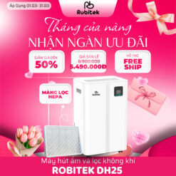 Máy Hút Ẩm Robitek DH25 | Công suất hút ẩm 25L/ngày